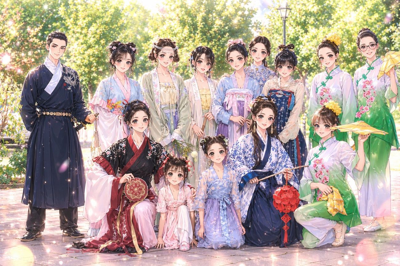 Illustration: A summer garden gathering